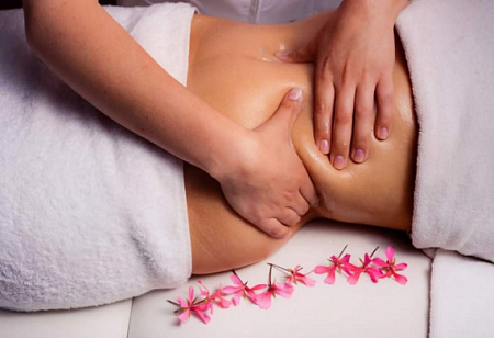 Лимфодренажный массаж с разогревающим кремом